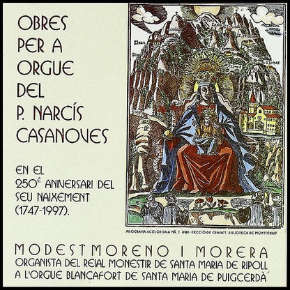 Obres Per a Orgue Del P. Narcis [CD] Modest Moreno I Morera; Narcis Casanoves