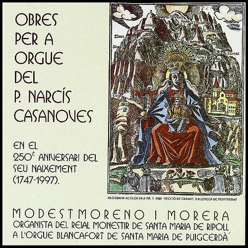 Obres Per a Orgue Del P. Narcis [CD] Modest Moreno I Morera; Narcis Casanoves