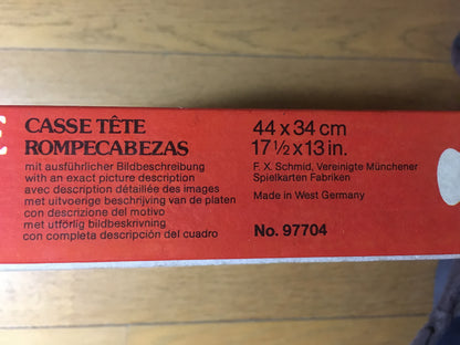 Evening on the Rhine - vintage jigsaw puzzle