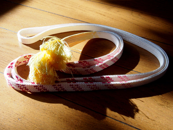 Obijime cord- cream and yellow