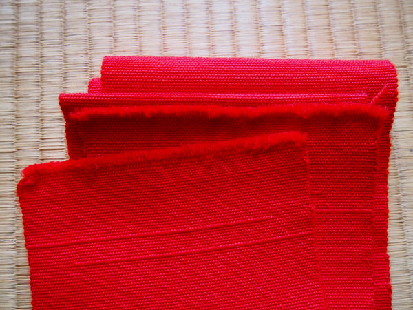 Hanhaba obi- woolen red and yellow (set of 2)