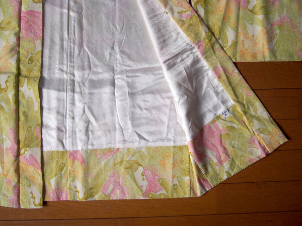 Haori - spring green w/images of peacocks