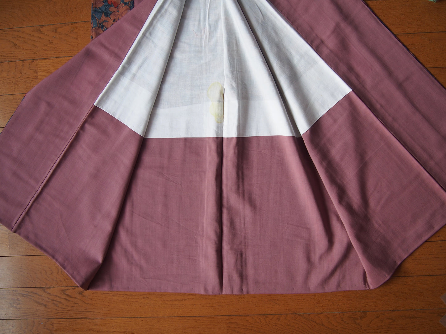 Kimono – steel blue with floral motifs