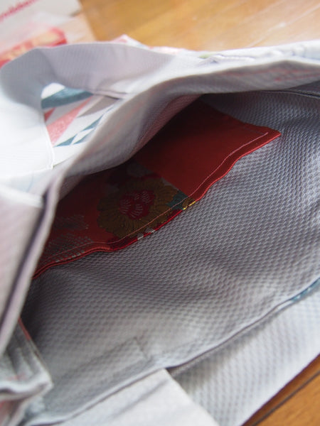 Upcycled kimono bag- vintage obi tote bag