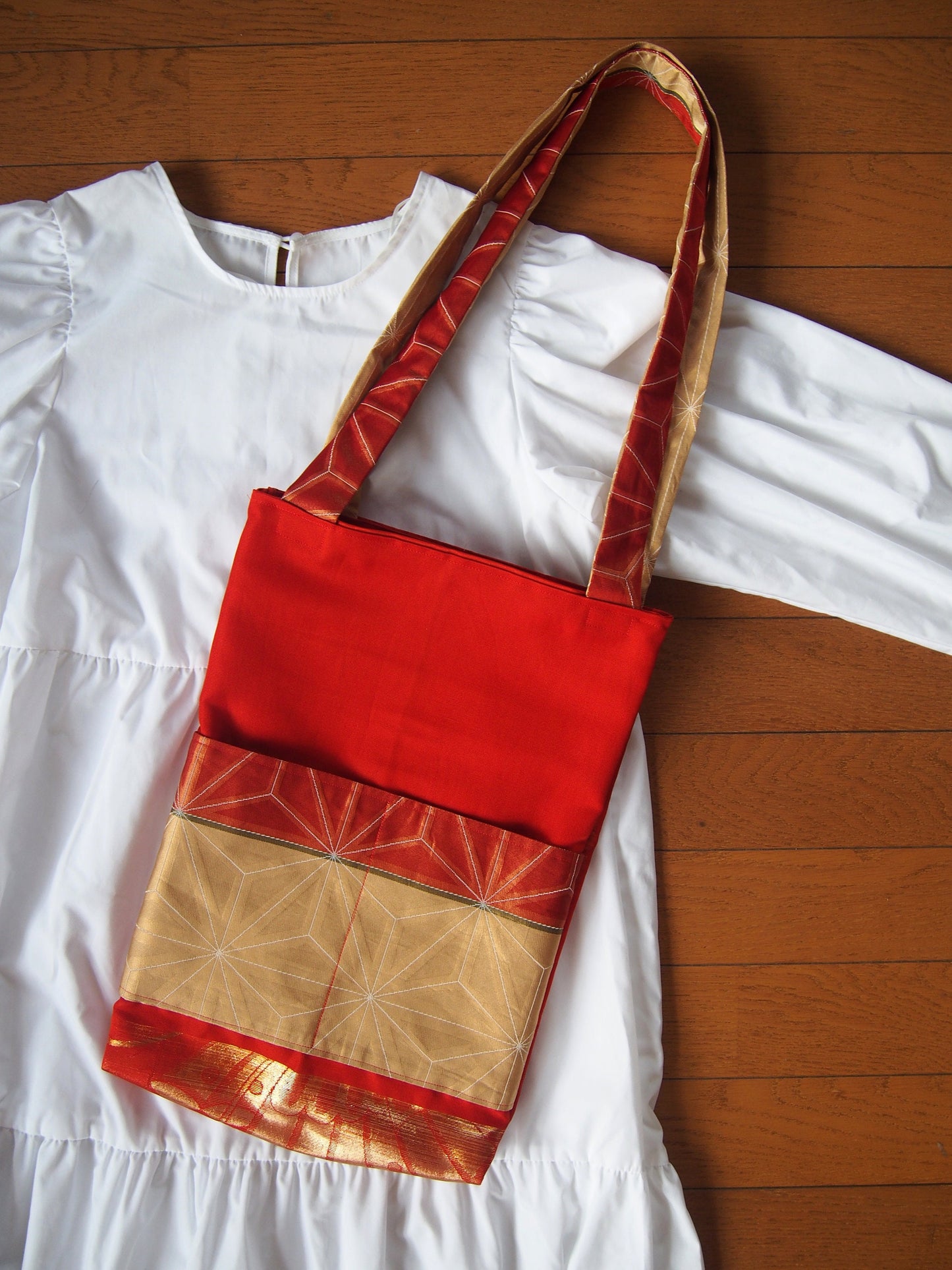 Upcycled kimono bag- vintage obi tote bag