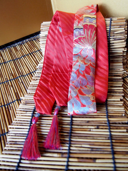 Silk kimono hair ribbon (long type)