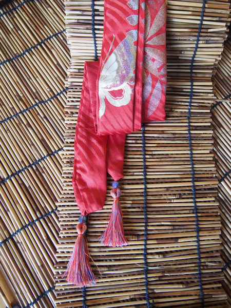 Silk kimono hair ribbon (long type)