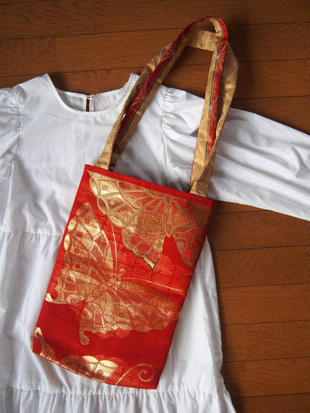 Upcycled kimono bag- vintage obi tote bag