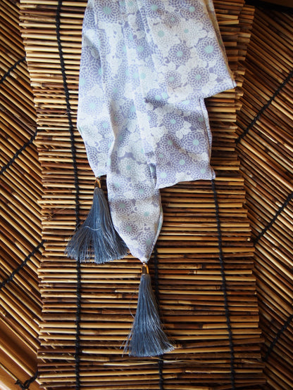 Silk kimono hair ribbon (long type)
