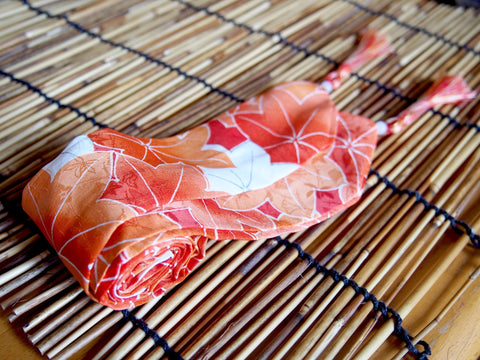 Silk kimono hair ribbon (short type)