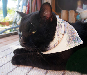 Vintage kimono bandana for pets - size M