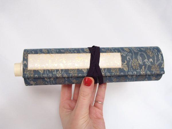 Caligraphy scroll with fabric cover - empty