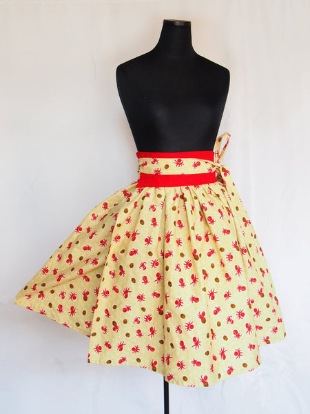 Octopus party - mini wrap cotton skirt