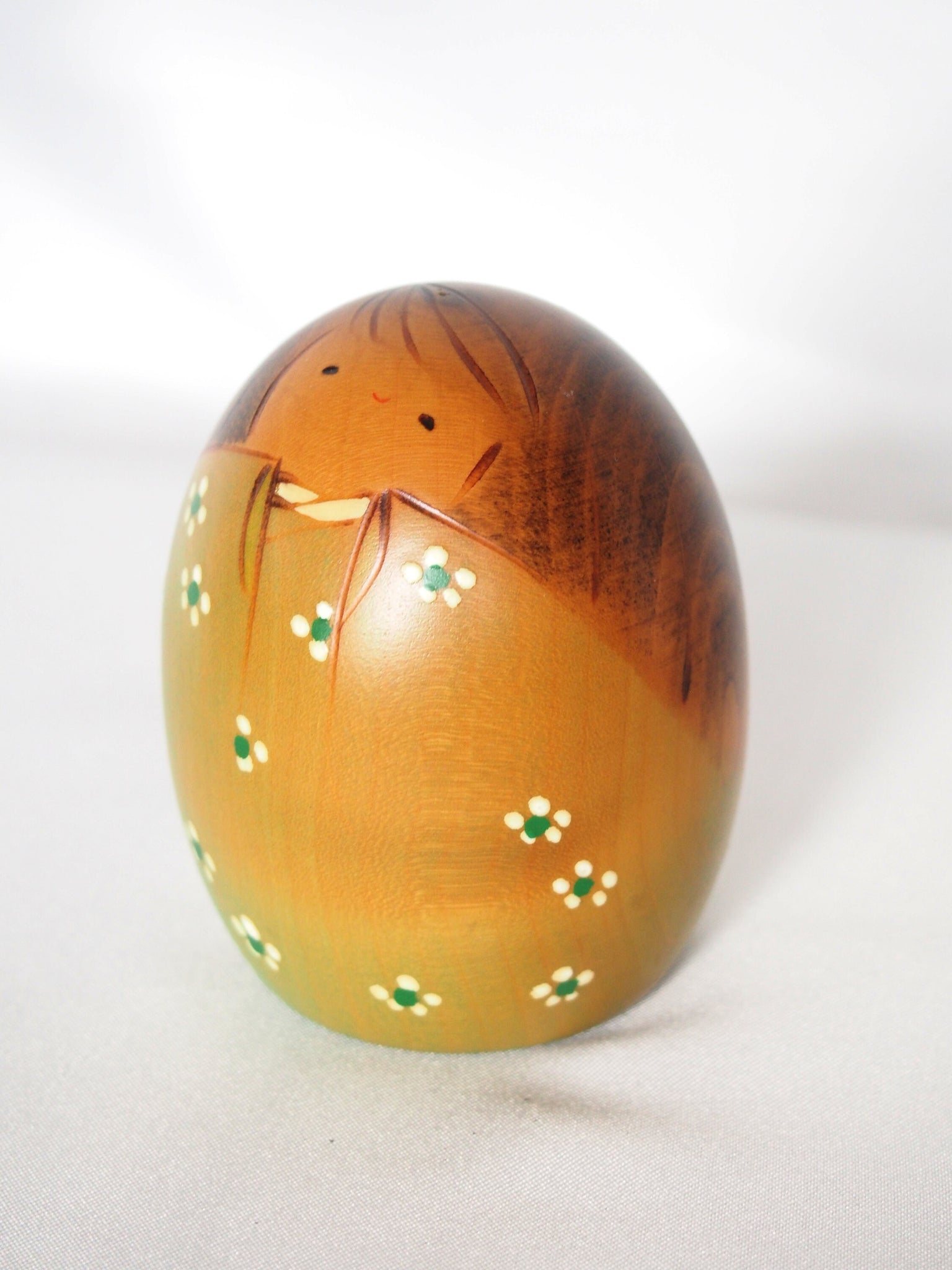 Floral kokeshi by Usaburo - four types