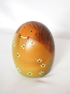 Floral kokeshi by Usaburo - four types