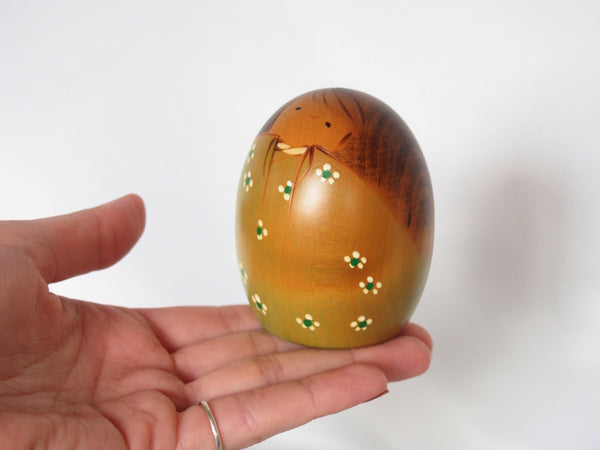 Floral kokeshi by Usaburo - four types
