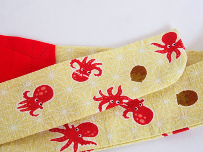 Octopus party - mini wrap cotton skirt