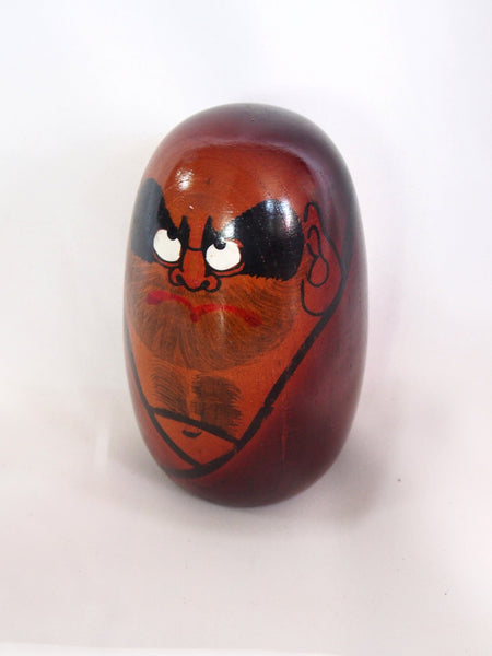 Wooden Daruma figurine