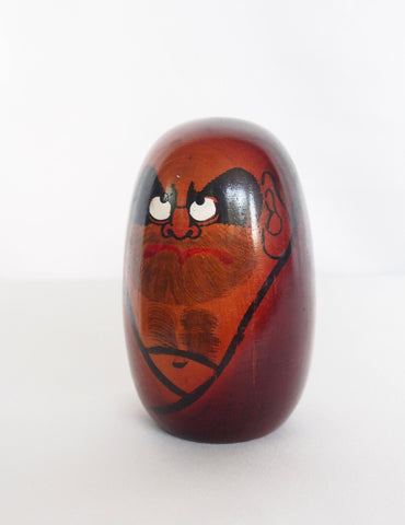 Wooden Daruma figurine