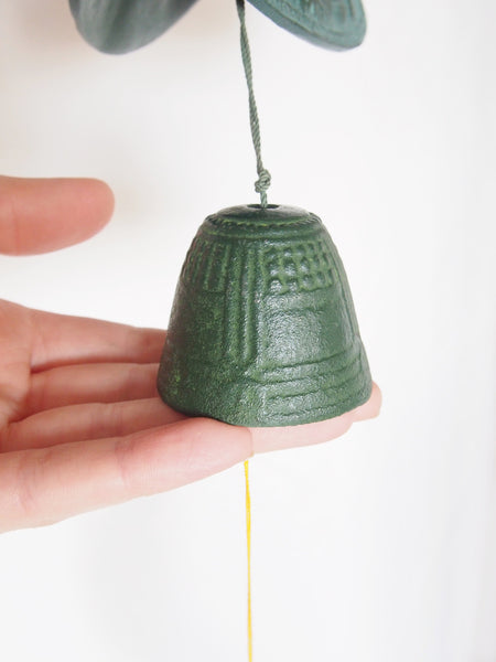 Cast iron wind chime (fuurin) - awa odori dancers hat
