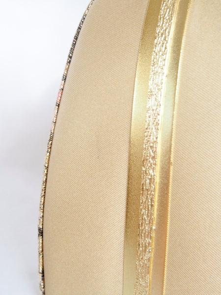 Vintage kimono bag - old gold cherry blossoms