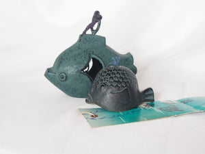 Cast iron wind chime (fuurin) - fugu fish