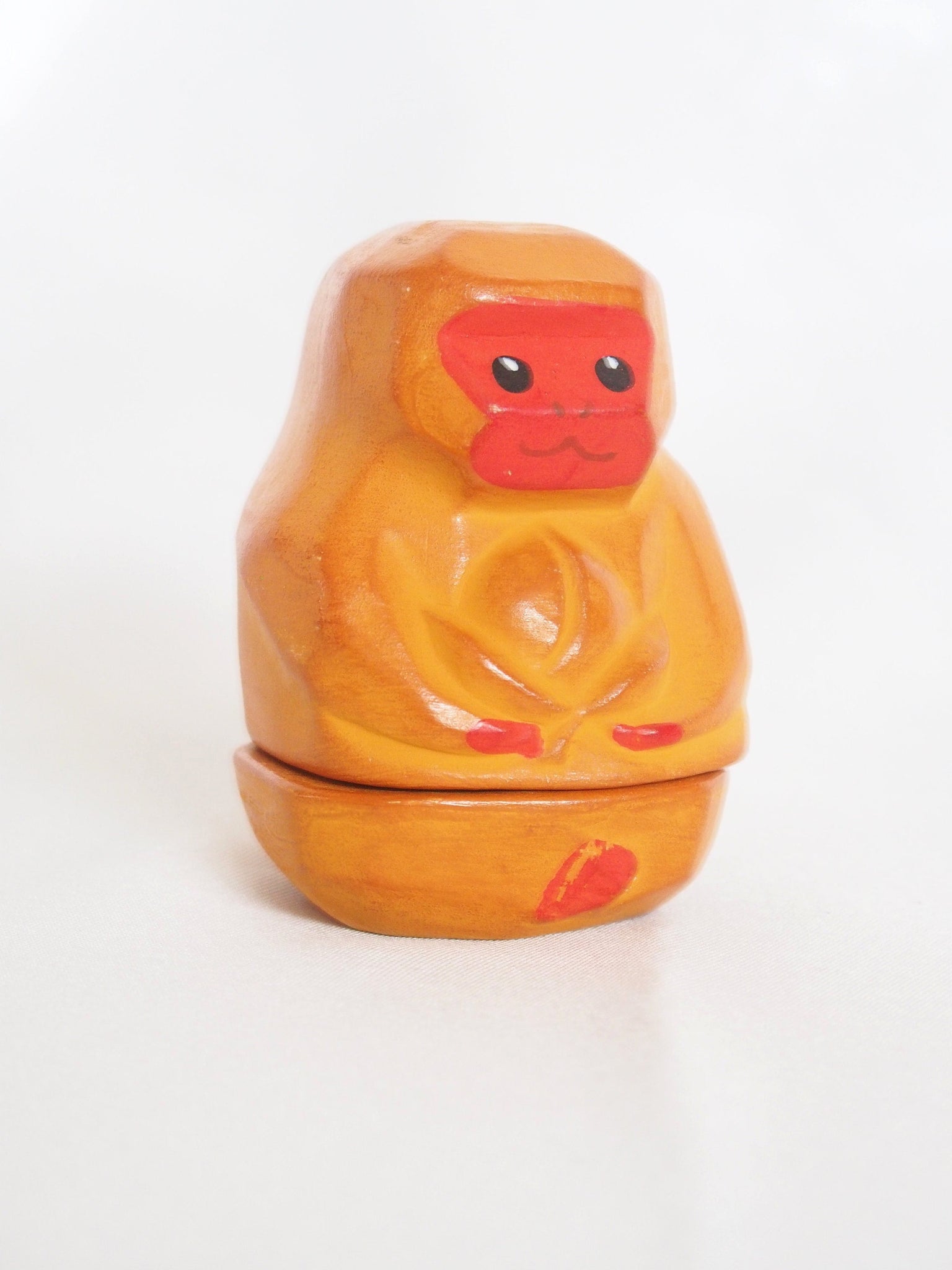 Miniature incense dish- cute snow monkey