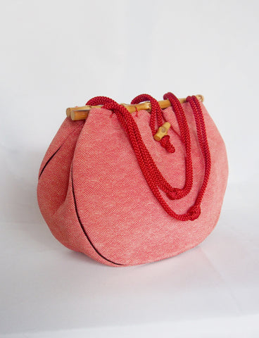 Casual yukata drawstring bag - red