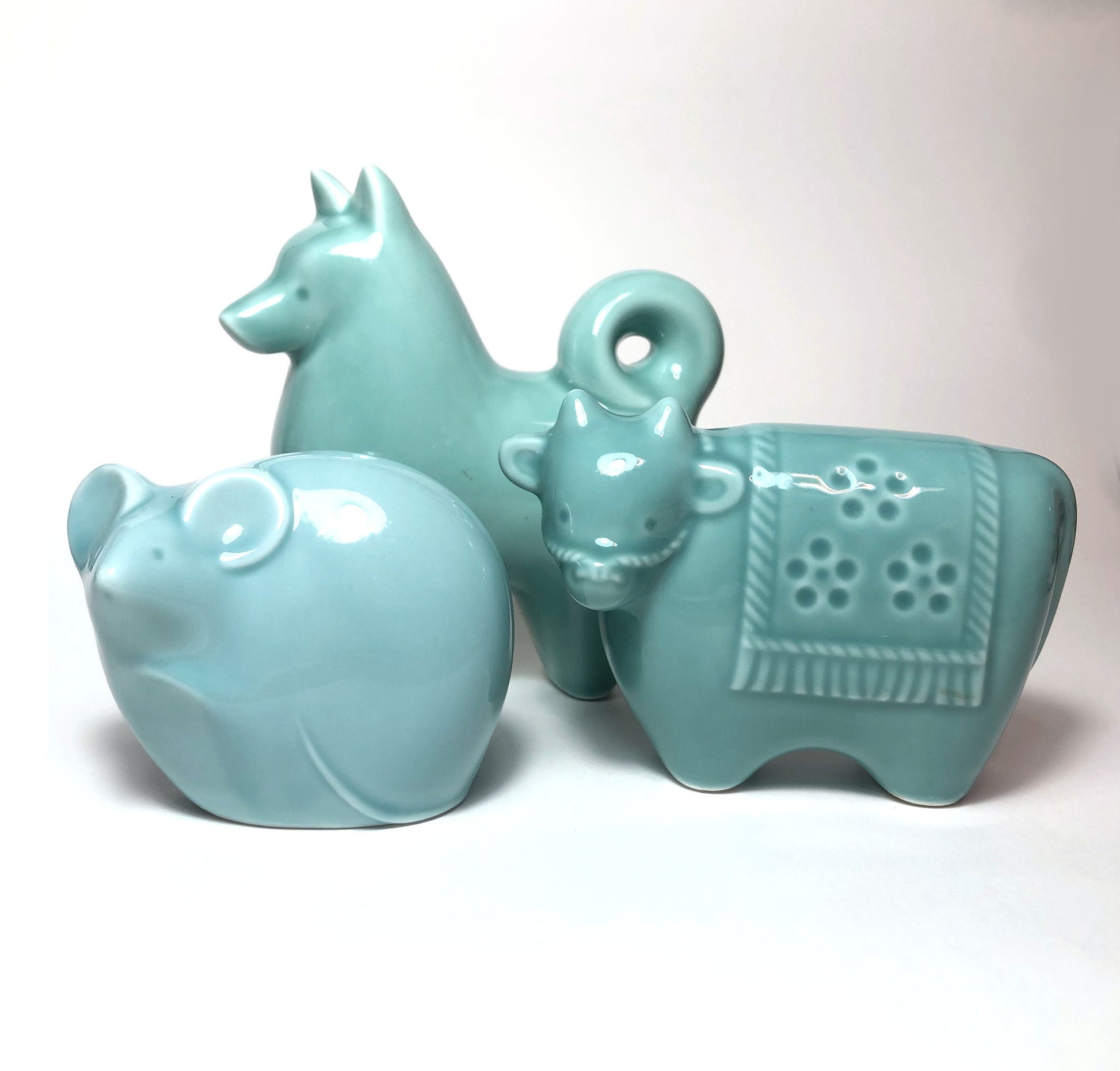Chinese zodiac ceramic figurines - different shapes available
