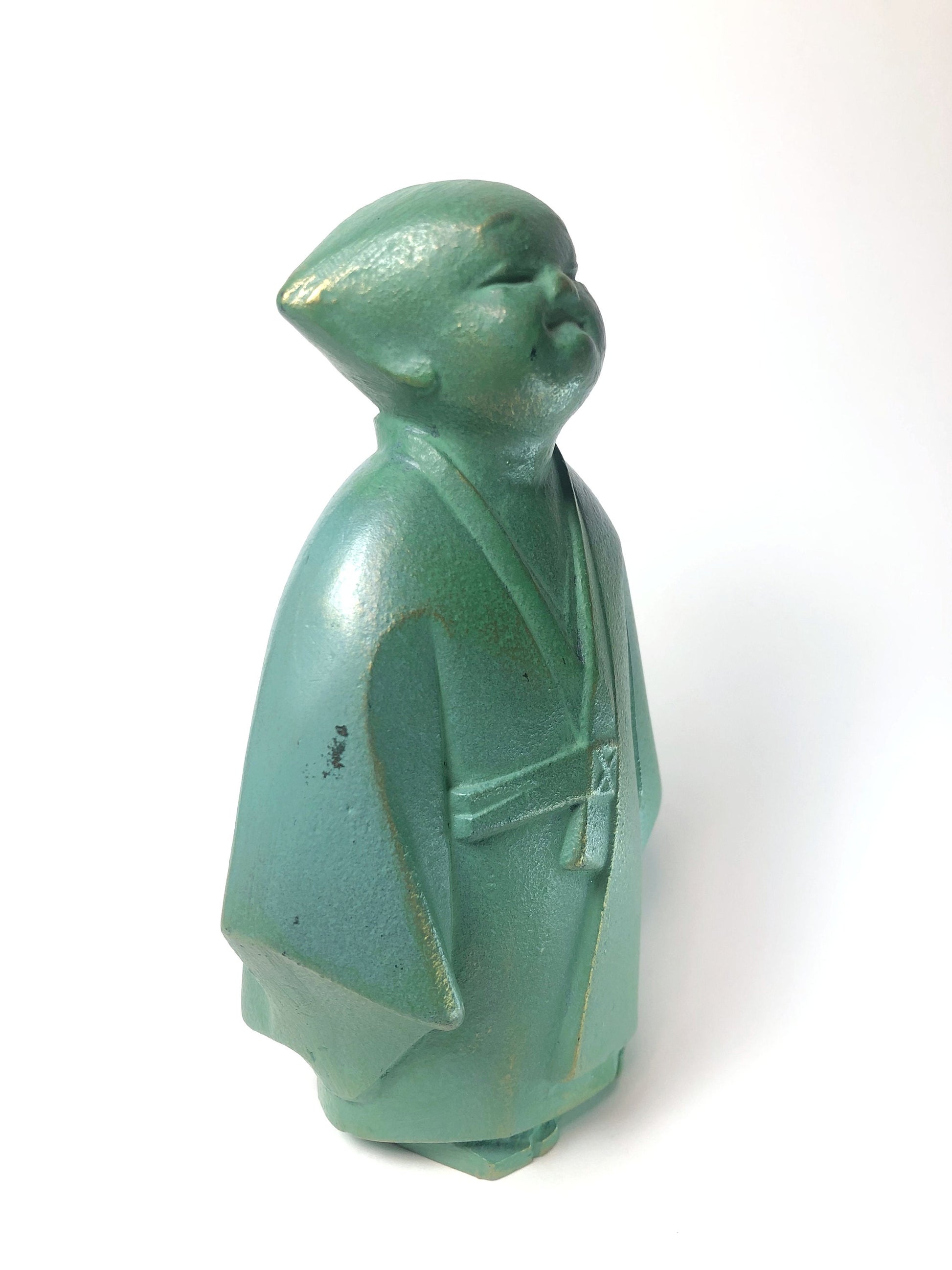 Japanese metal cast figurine - selfless child