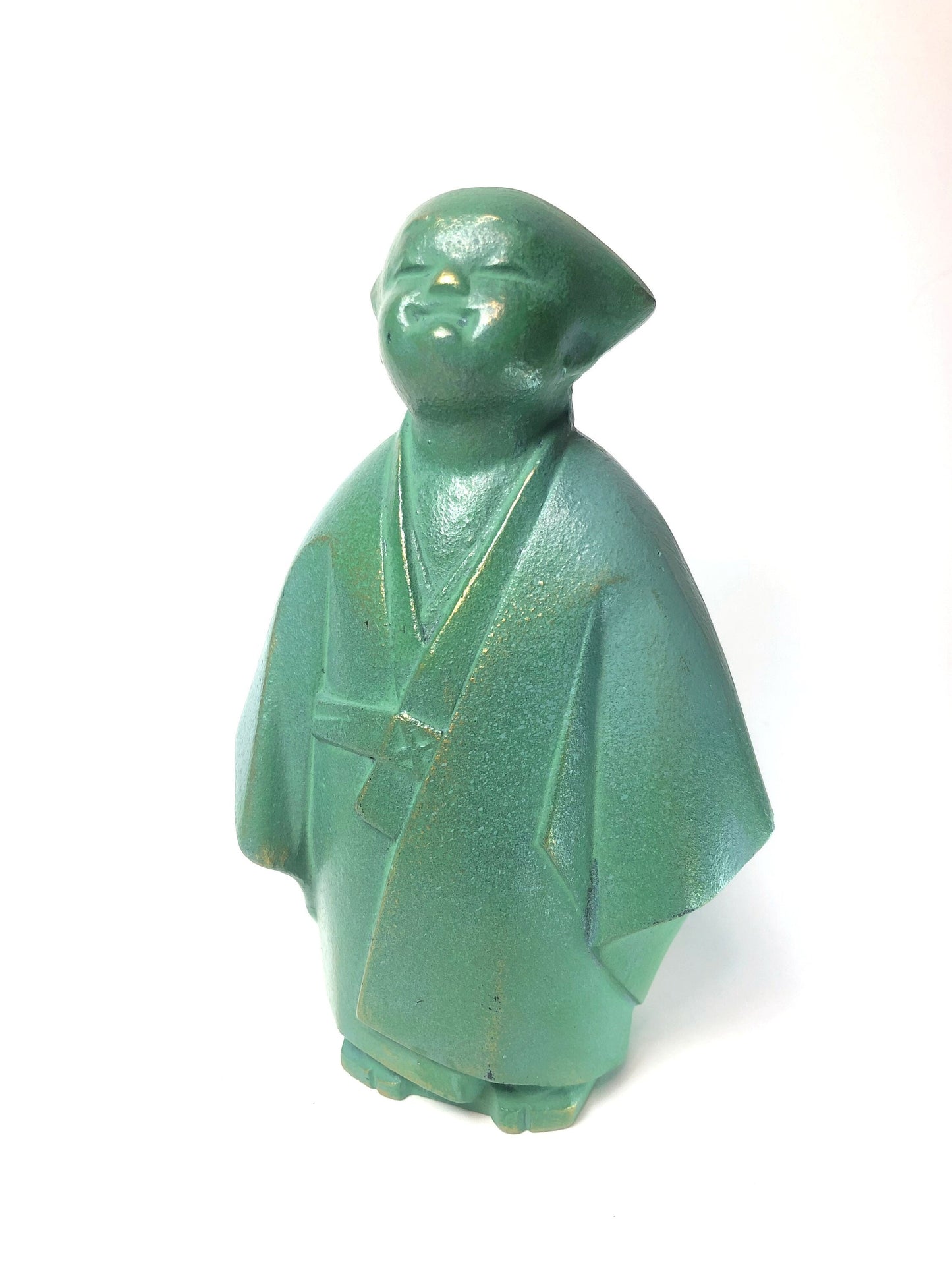 Japanese metal cast figurine - selfless child