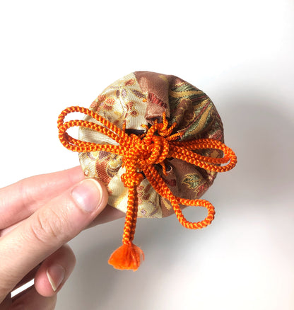 Japanese mini pouches "sode otoshi" for tea ceremony - set of 2