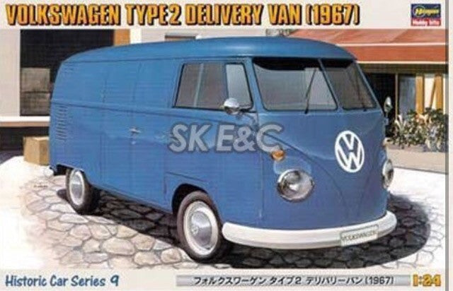 Volkswagen Type 2 Delivery Van 1967 1/24 model kit by Hasegawa