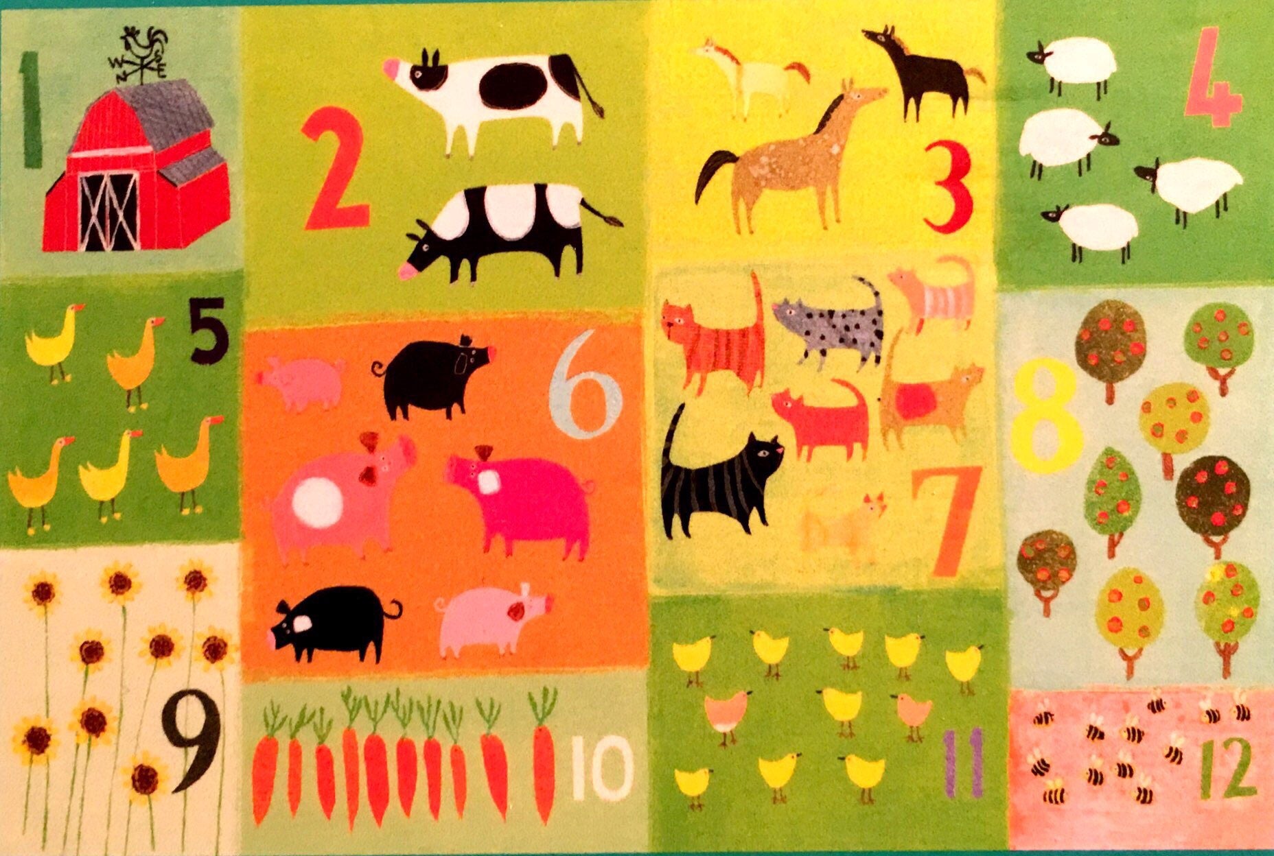 123 Learn 'n Play 36 Piece Boxed Floor Puzzle