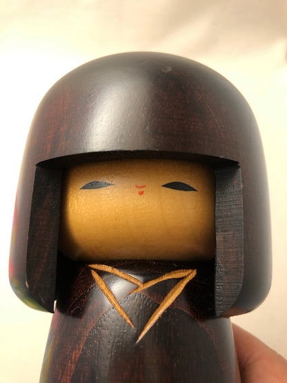 Wooden Kokeshi Doll by Usaburo