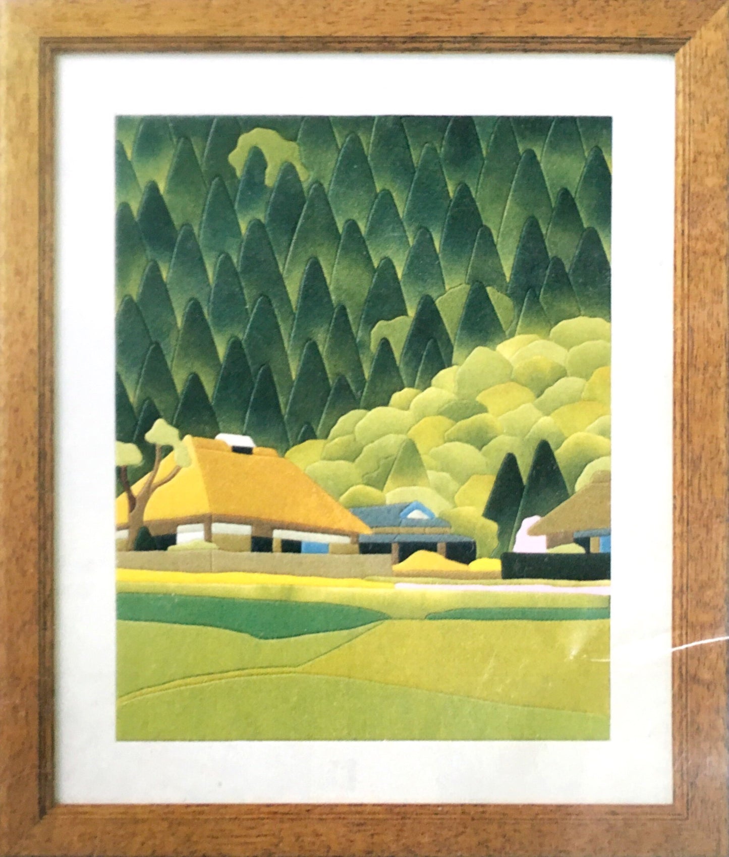 Washi (Japanese paper) collage