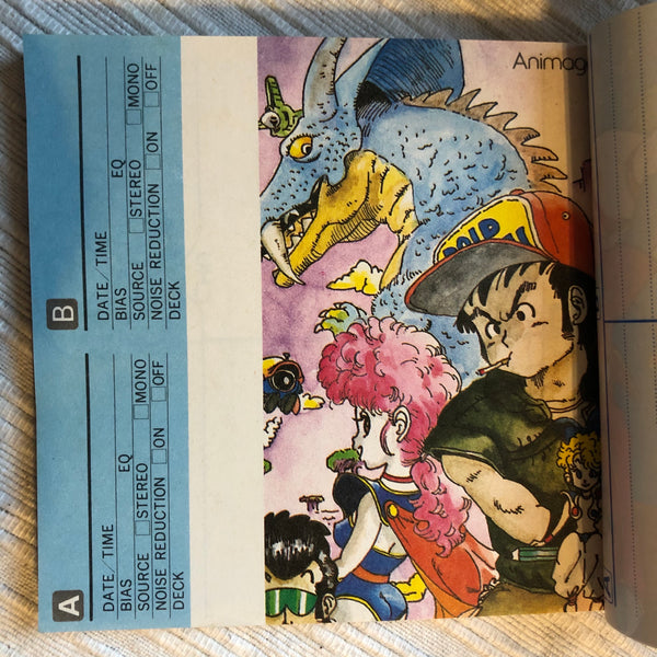 Retro anime cassette tape index - fan art collection