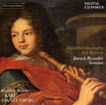 Music CD Blockflötensonaten des Barock Blockflöte: Karl Stangenberg
