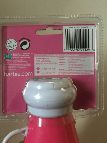 Barbie i can be... Cheerleader Electronic Megaphone