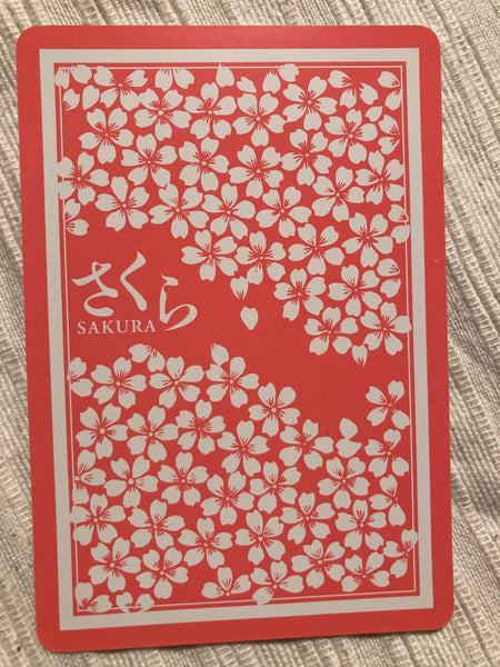 Japanese Cherry Blossom Playing Cards
