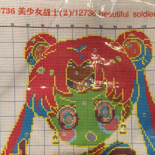 Cross Stitch Kit “Pretty Soldier Sailor Moon”