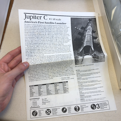 Glencoe Models Jupiter C 1/48 plastic model