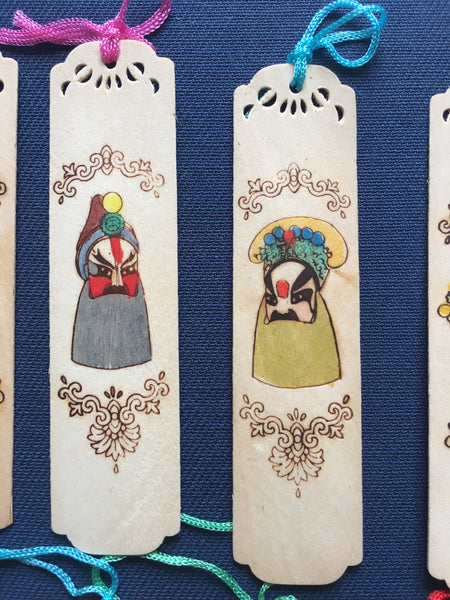 Chinese masks bookmarks