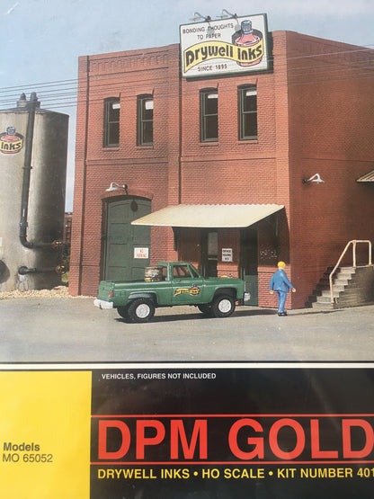 Design Preservation Models (DPM) GOLD Drywell Inks Building HO SCALE: 1:87