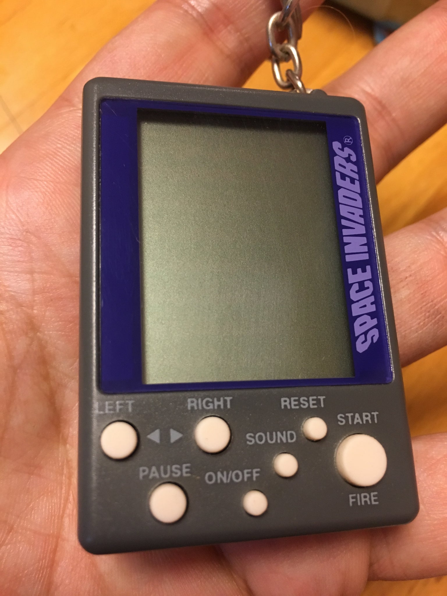 Space Invaders mini pocketable electronic game