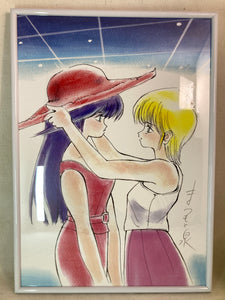Framed illustration from “Kimagure Orange Road” manga by Izumi Matsumoto