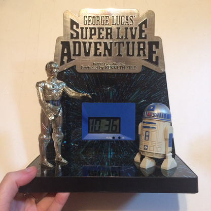Lucas Super Live Adventure Promotional Clock RARE 1992 Star Wars