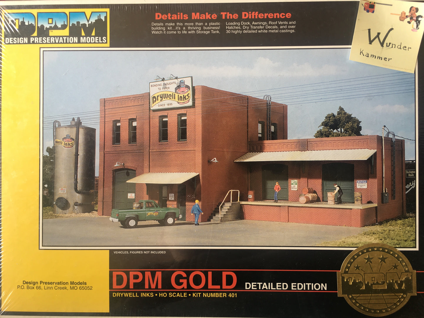 Design Preservation Models (DPM) GOLD Drywell Inks Building HO SCALE: 1:87