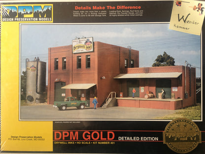 Design Preservation Models (DPM) GOLD Drywell Inks Building HO SCALE: 1:87