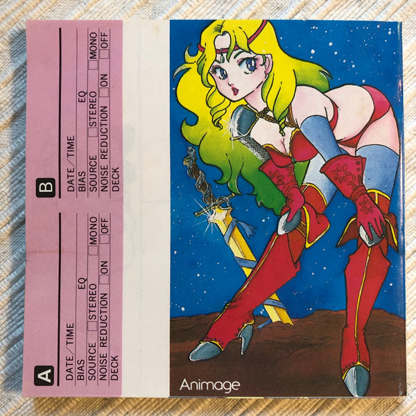 Retro anime cassette tape index - fan art collection